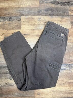 Carhartt Men's Dark Brown Cargo Work Pants 30X32